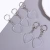 3/5Pcs Guitar Pick Collection Box Keychains Transparent Photo Frame Replaceable Detachable Pendant Musical Accessories