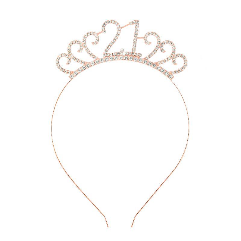 Cross-Border Digital Birthday Crown Set: Headdress, Party Shoulder Strap & Etiquette Belt Photo Prop for Girls