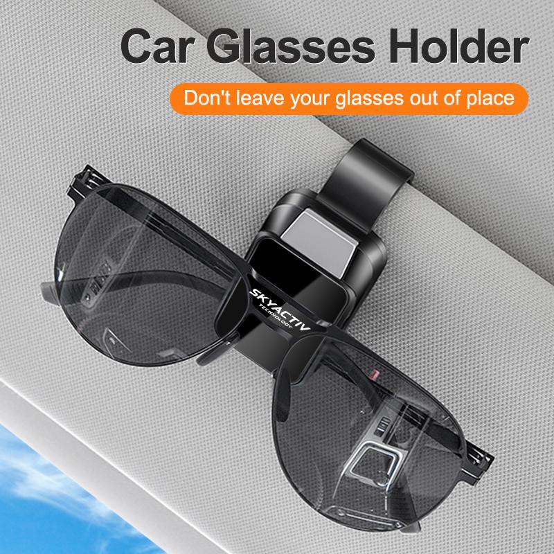 Car Sunglasses Holder Eyeglass Hanger Clip For MAZDA 3 6 CX-30 Axela MX-5 CX-5 Atenza CX-3 CX9 CX-60 MPS 2025 Car Accessories FF29