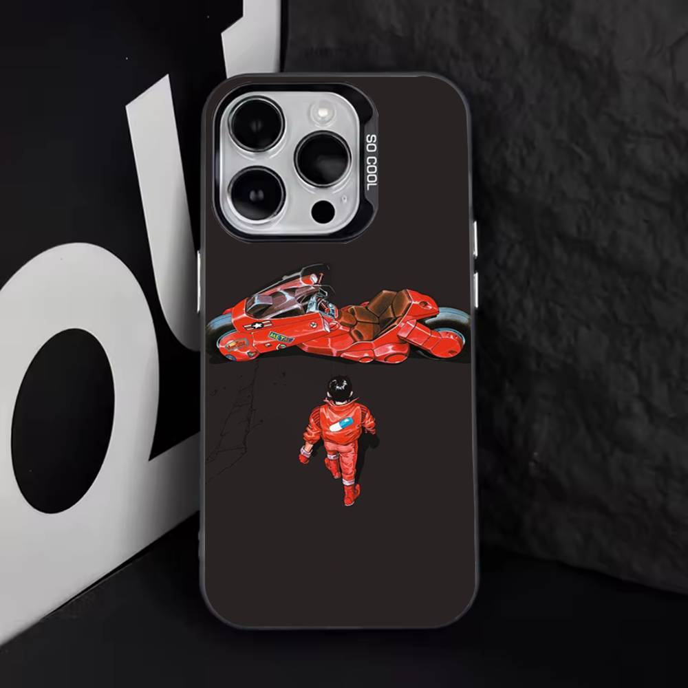 Anime A-Akira Cool Phone Case For iPhone 16,15,14,13,12,11,8,7,Pro,Max,Plus,Mini,XS,SE Anti Fall Black Matte Hard iPhone13