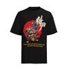 Kung Fu Bulldog Warrio Anime Style Herren T-Shirt Baumwolle
