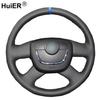 For Skoda Octavia Superb 2012 Fabia Hand Sewing Car Steering Wheel Cover Durable