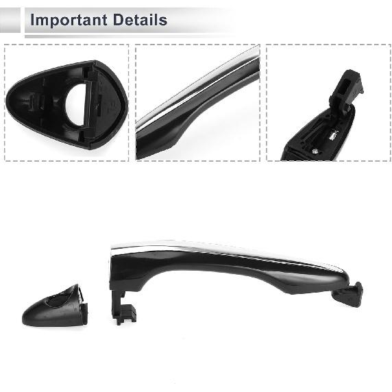 Vordere linke äußere Autotürgriffe für Kia Optima 2011-2015 Langlebiger Türgriff Ersatz Nr. 826512T010 ABS 1 Stück