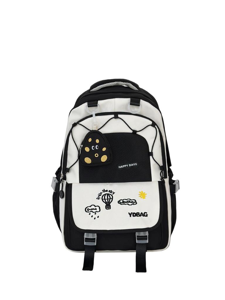 Schoolbag New Fashion Versatile Simple Shoulder Cute Backpack Lightweight Trend Large Capacity School Season Backpack