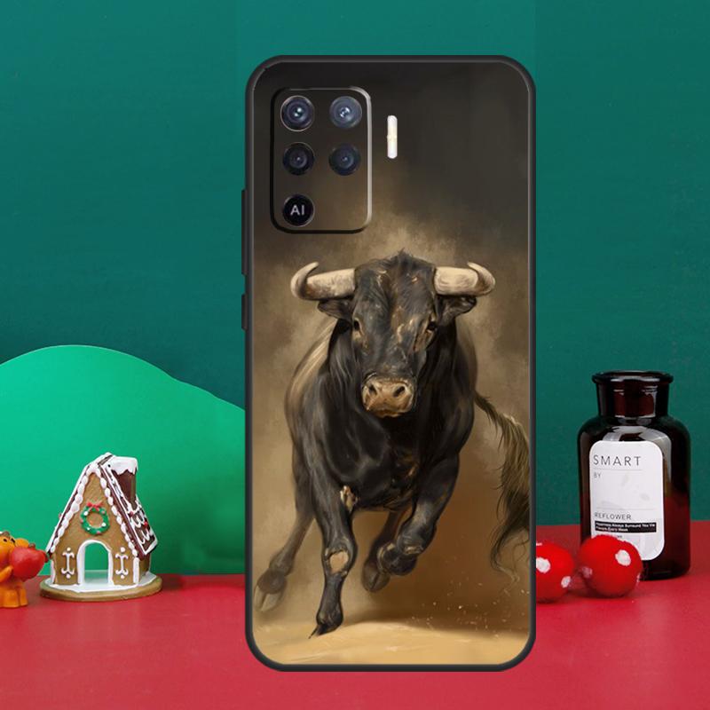 Bullfight Bull Fighter Case For Oppo A5 A6 Pro A15 A18 A38 A58 A78 A98 A54 A74 A94 A17 A57 A80 A60 A40 A16 A76 A96