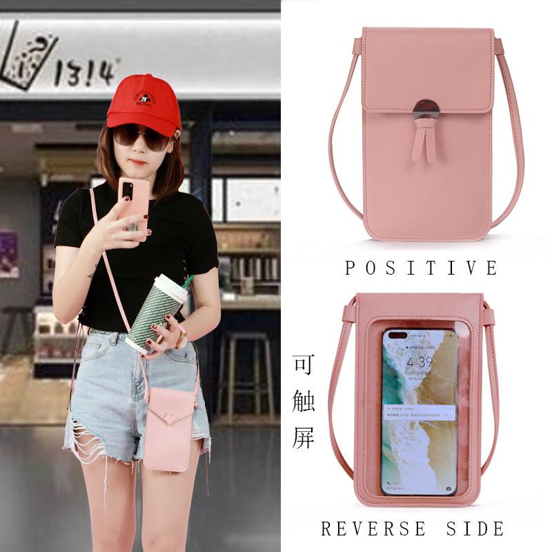

New Women s Bag Transparent Touchable Screen Single Shoulder Women s Bag Crossbody Bag Girls Fashion Versatile Mobile Bag