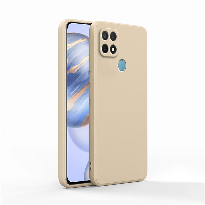 Originálny mäkký obal pre OPPO A15 A15S A35 2021 Coque Ochrana objektívu Nárazuvzdorný Štvorcový Tekutý Silikónový Luxusný Klasický Kryt Funda