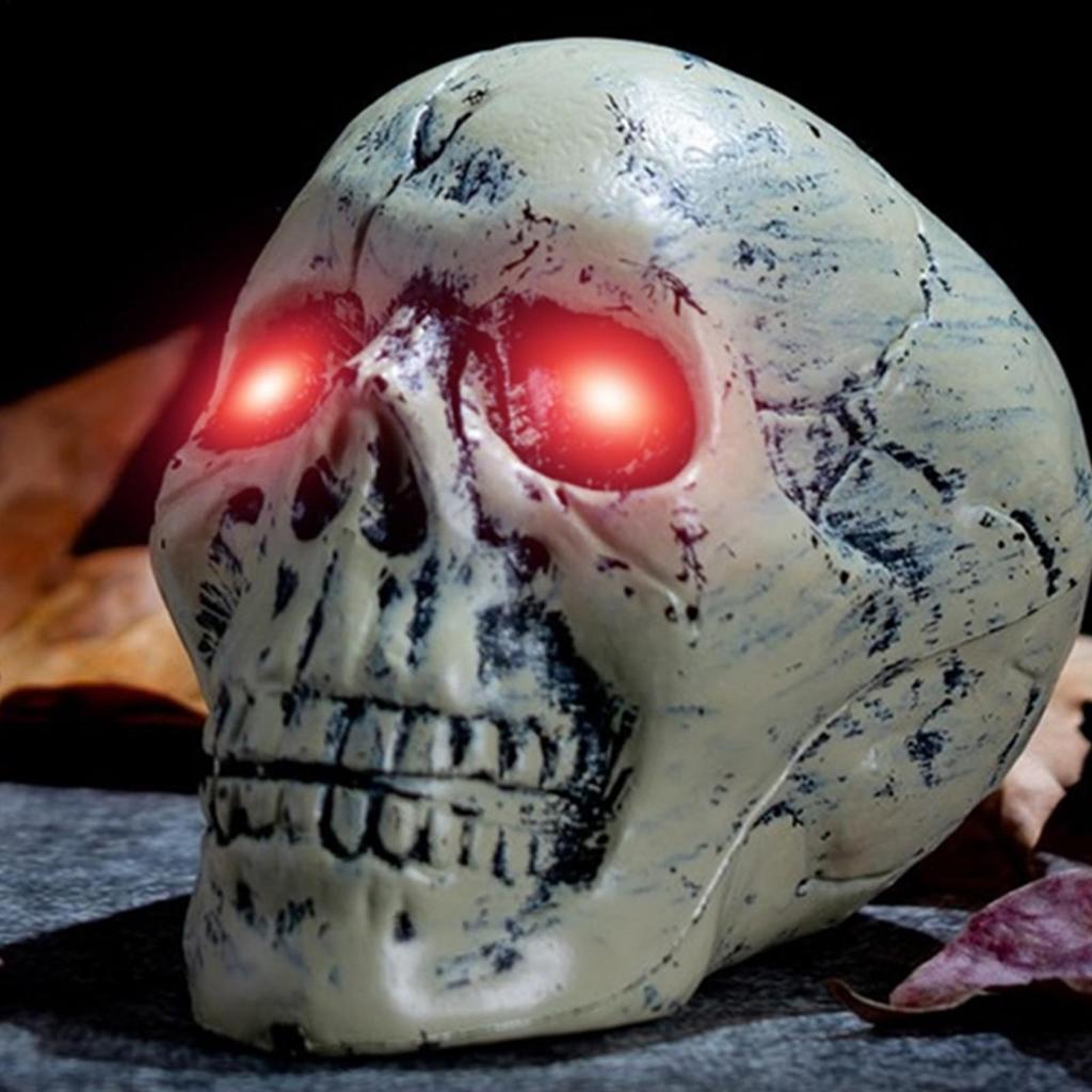 LED Eyes for Skeleton Light Up Eyes for Skulls With Timer LED Props Spooky Decorations for Indoor Outdoor Skeleton Pumpkins