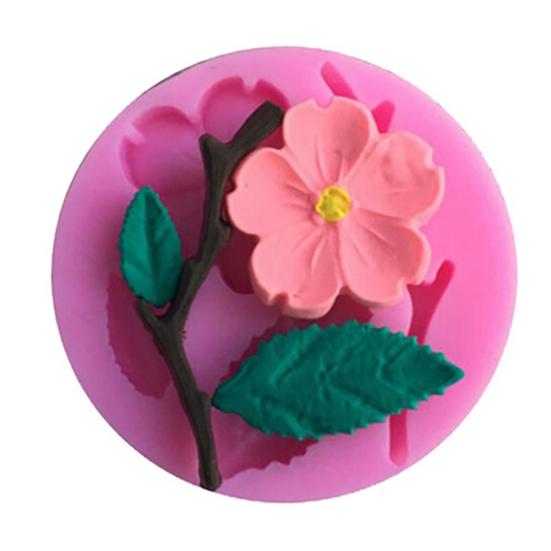 Baking Mold DIY Peach Blossom Design Silicone High Temperature Resistant Tool