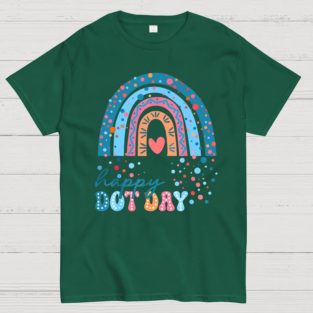 Happy International Dot Day Cotton Summer Casual Cool Loose T-Shirt