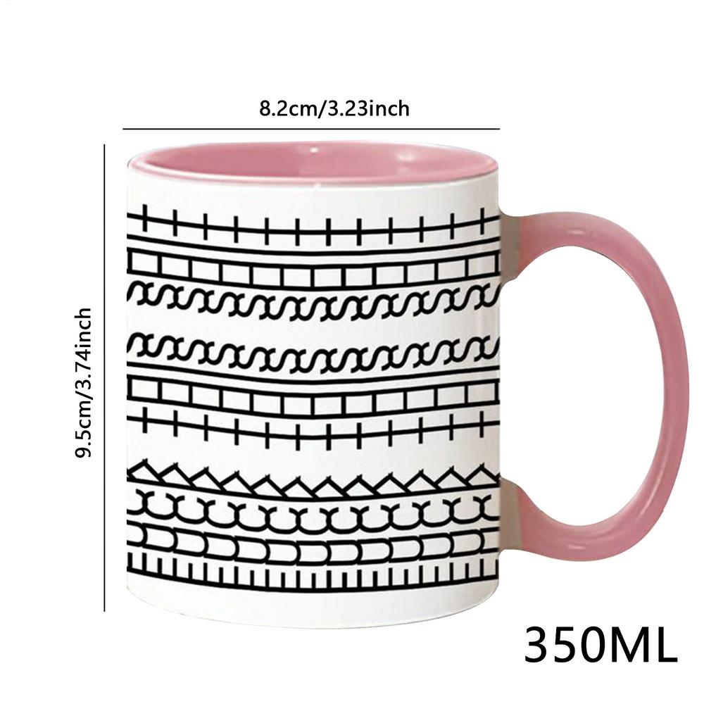 350ML Versteckte Schimpfwort-Nachricht Keramik-Kaffeetassen Lustige Nachricht Kaffeetasse Moderne Tasse Trinkgeschirr Tassen und Becher Freunde Einzigartiges Geschenk