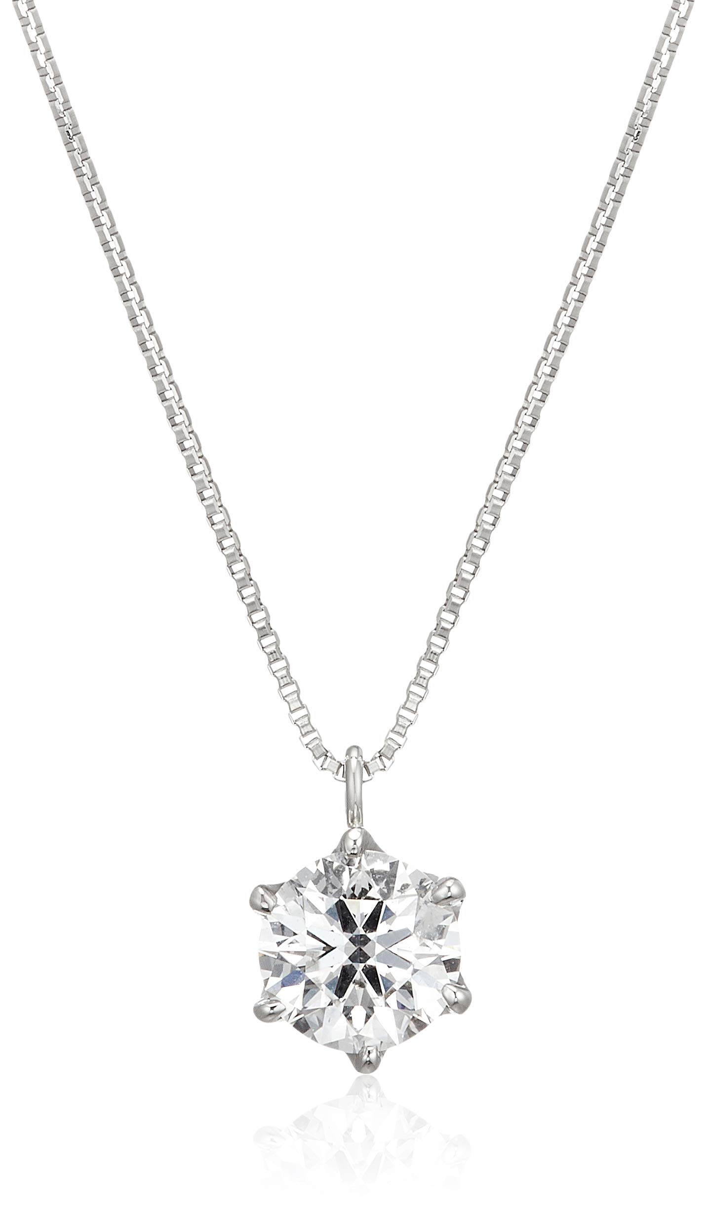 

Platinum Diamond Necklace of Authenticity DGGDSIEH05 [D Collection] 0.5ct (Certificate Included) [D Color/SI2 Class/Excellent Cut/Heart & Cupid]