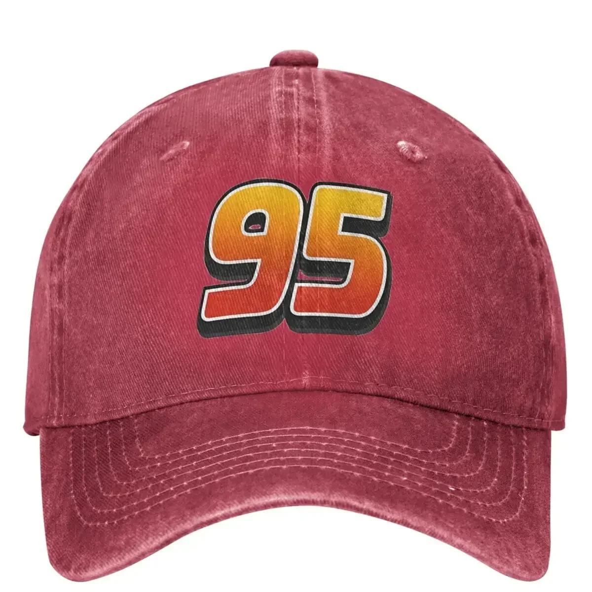 

Lightning McQueen Cars 95 Baseball Cap Unisex Men SunProof Hip Hop Hats Summer y2k Retro Outdoor Gym Baseball Caps One Size