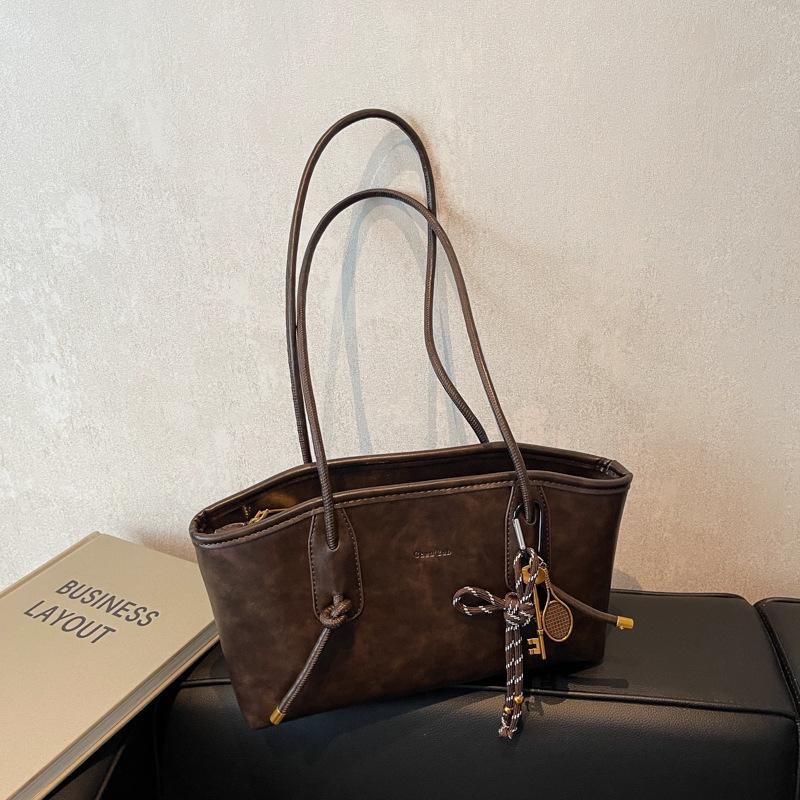 

Retro Large-Capacity Underarm Tote Bag - Women s Versatile Fashion Shoulder Handbag кавовий