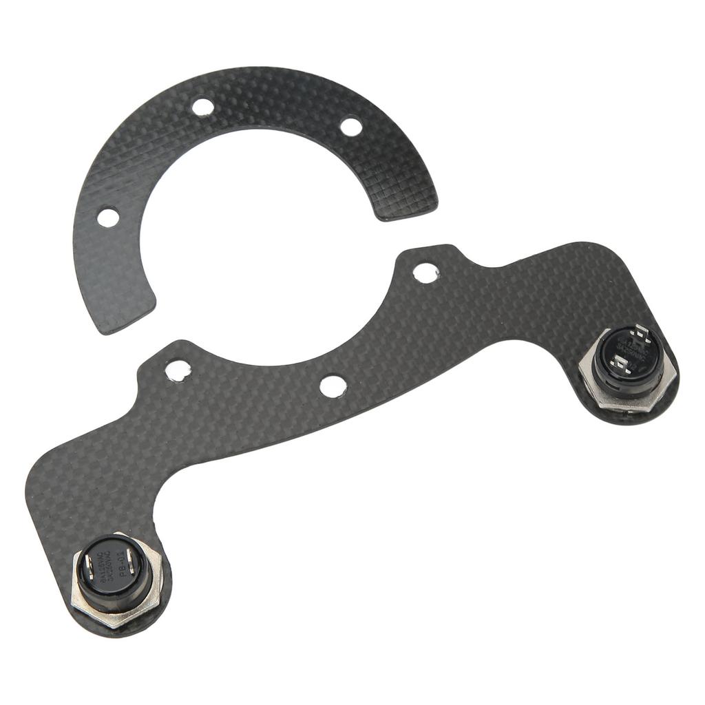 External Horn Button Kits Carbon Fiber 6 Bolts Steering Wheel Modified Button Universal Fit for Horns Lights Yellow