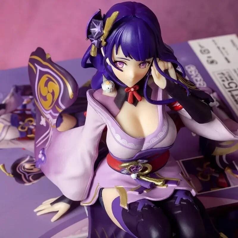 17cm Genshin Impact Raiden Shogun Figure Gk Girls Model Doll Collection Decorate