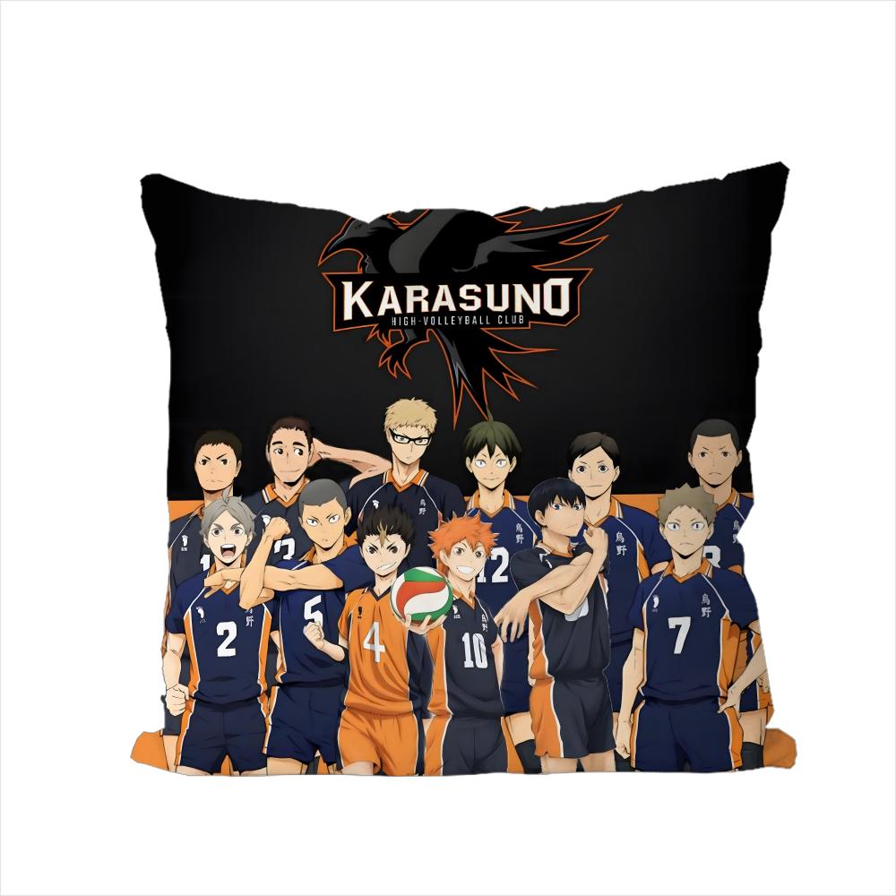 Anime HHaikyu Pillow Case For Car Sofa Decorative Home Doublesided Print Plush Square Throw Pillow Cushion Cover