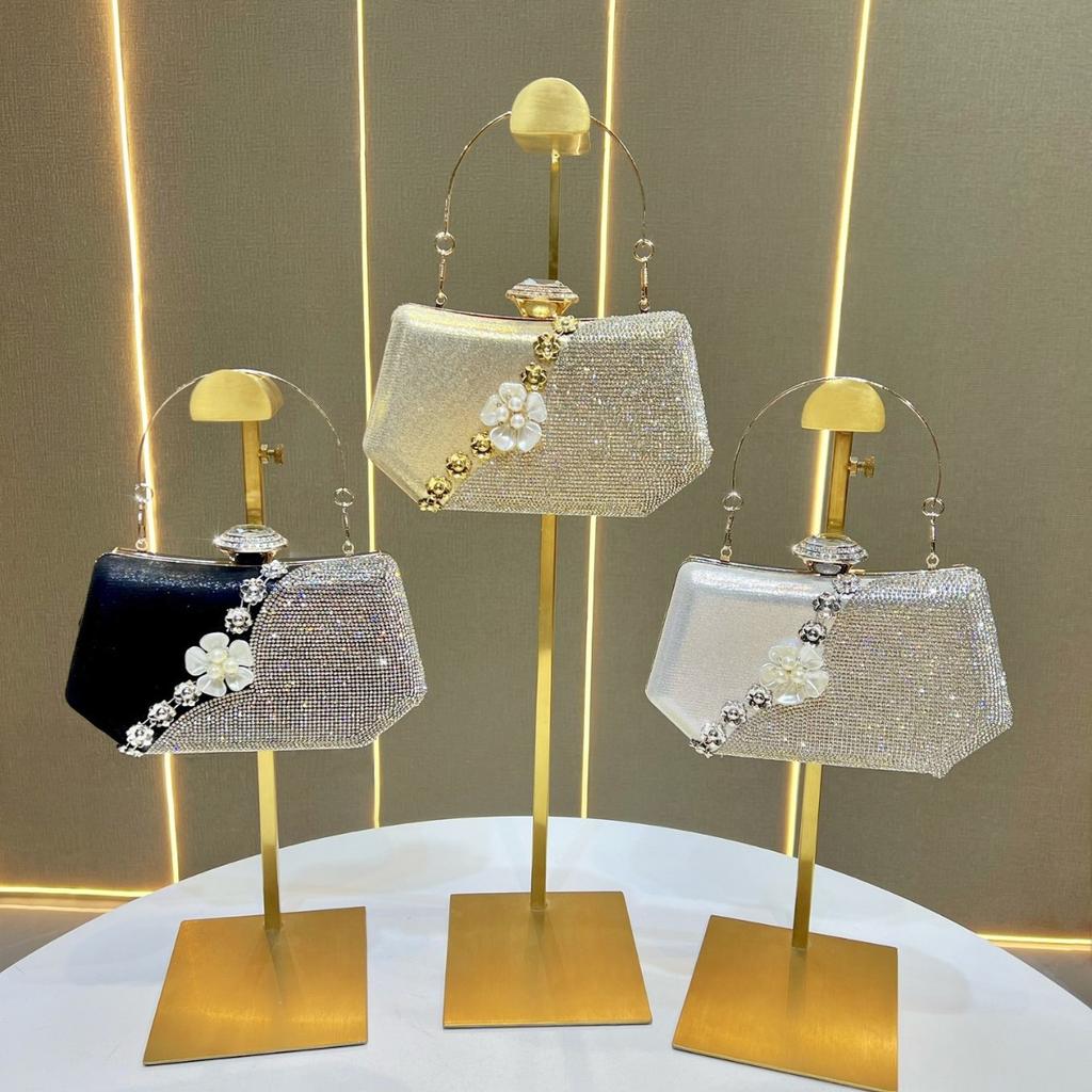 Luxury Shiny Diamond Ladies Clutch Fashion Chic Party Ladies Clutch Suitable for Dinner Bags