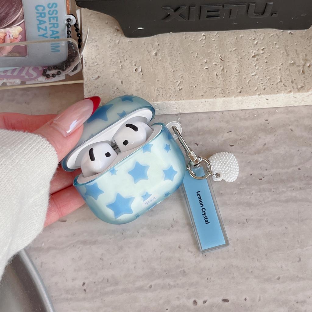 Hanfeng Niche Star Pendant for AirPods 1 /1 Protective Case Pro1 Wireless Bluetooth 1/1 Generation Earphone Case
