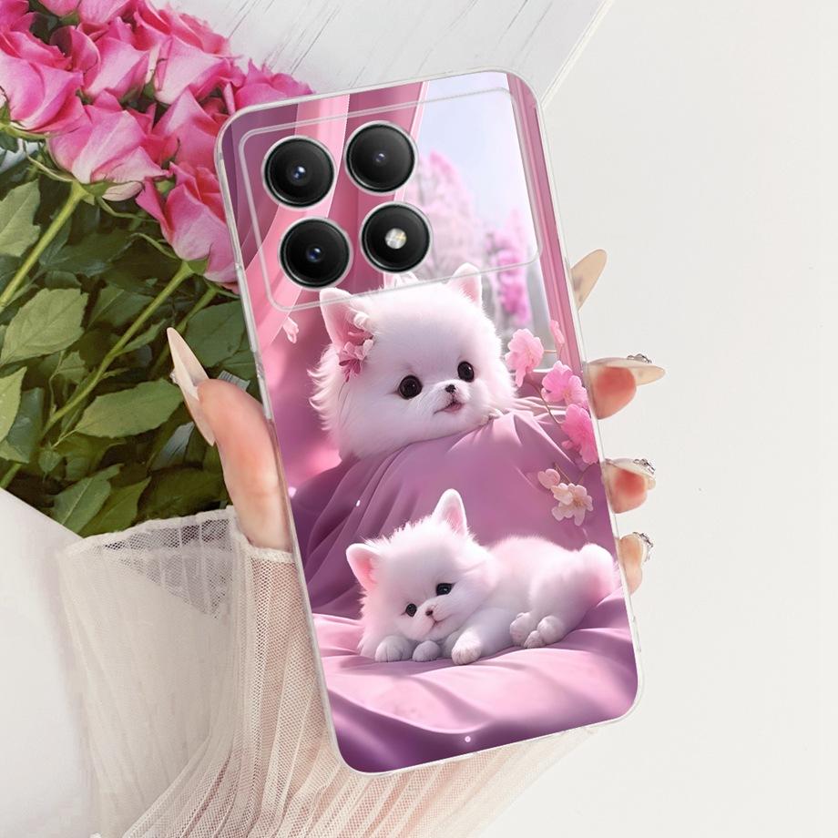 For Xiaomi Redmi K70 Pro K70e K70 Ultra / Poco X6 Pro 5G Phone Case Floral Butterfly Bow Dragon Cat Pattern Bumper Soft Silicone