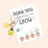 Cute Colorful Flower Ladybug Enamel Keychain Lovely Plant Thank you Grow Card Key Ring For Women Men Handmade Good Gift Jewelry