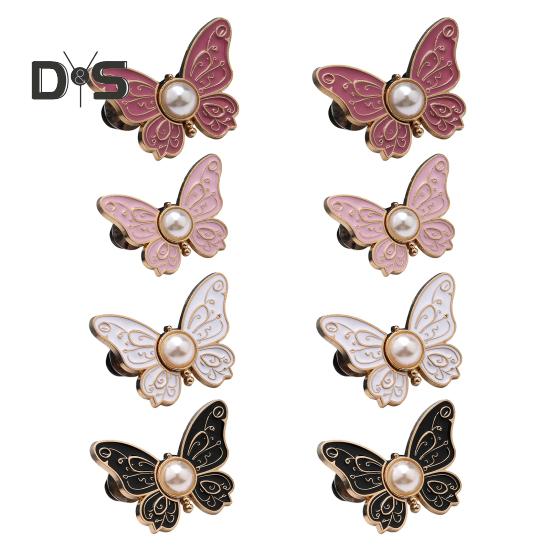 

8 шт. утягивающие талии для брюк, пуговицы-бабочки из сплава, пришивные пряжки для удлинителя талии для свободных джинсов, юбок, проекты «сделай сам» A