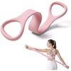 Bande Elastiche a 8 per Uomini Donne, Corda Elastica a Forma di 8 in Silicone da 20LB con Manici Antiscivolo, Attrezzatura Portatile per Palestra in Casa