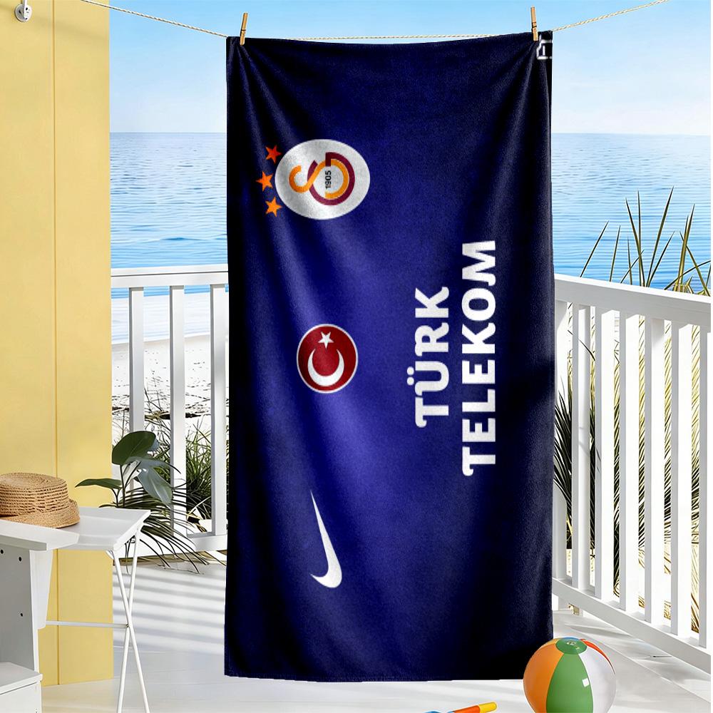 Soccer Player Action Beach Towel High Absorbency & Quick-Dry Comfortable Lightweight