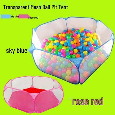 Blue Mesh Ocean Ball Pit Pop-Up Tent for Children Ages 1-3