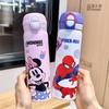 Spider Man Childrens Insulated Water Bottle With Stainless Steel Double Wall And Straw For Kids Travel