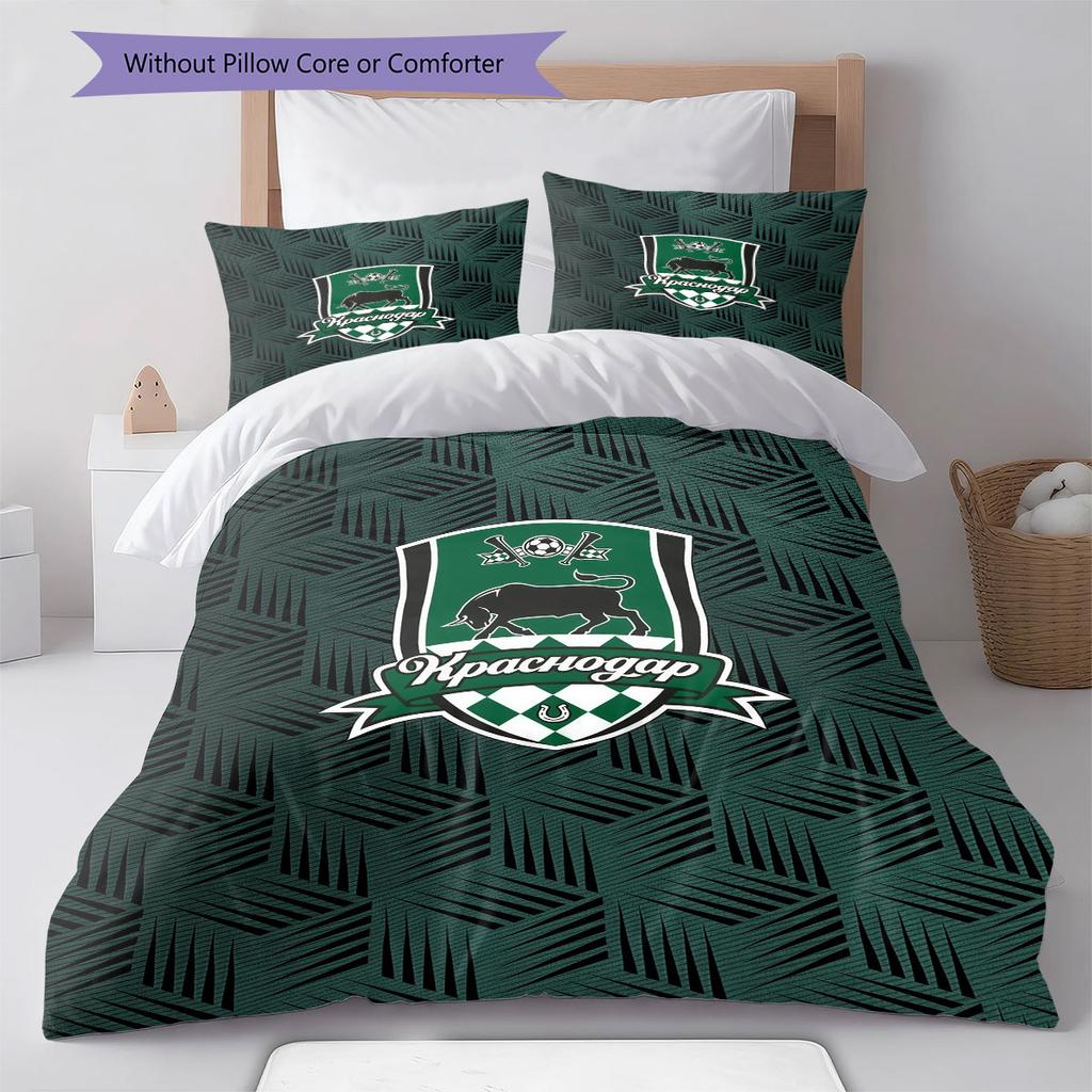 FC Krasnodar Glory Bedding Quilt Set Quilt Cover Pillowcase Home Decoration Birthday Gift (1 * Duvet Cover + 2 * Pillowcase, Without Core)