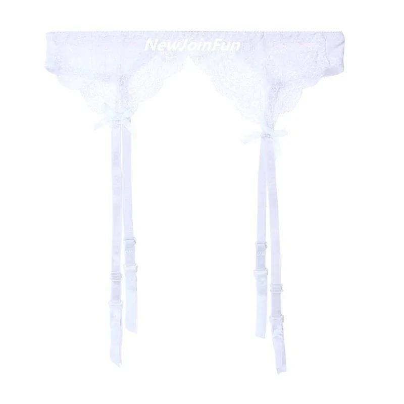 Women'S Suspenders Lace Garter Belt Adjustable Double Breasted Waist Sexy Lingerie Plus Size Transparent Underwear For Stockings