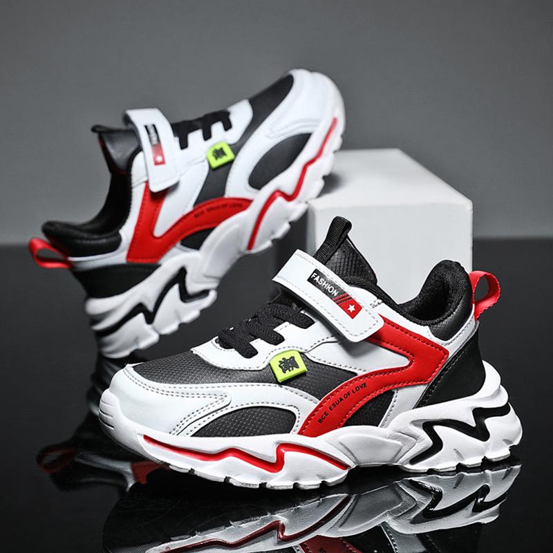 Lehké dětské outdoorové volnočasové běžecké boty Neklouzavé dětské tenisky pro kluky školní sportovní vycházková obuv velikost 28-39