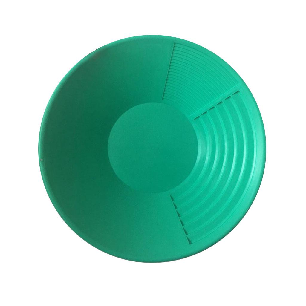 15-inch Gold Panning Basin Nugget Sluicing Pan for W/ Dual Riffles Prospecting Dredging River Tool for Metal Detector Pa