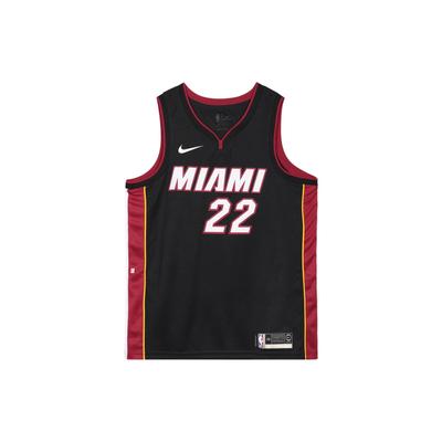 Camiseta NBA Icon Edition Miami Heat Jimmy Butler #22 Chaleco de Baloncesto Retro para Hombre Tops Negro 864487-027