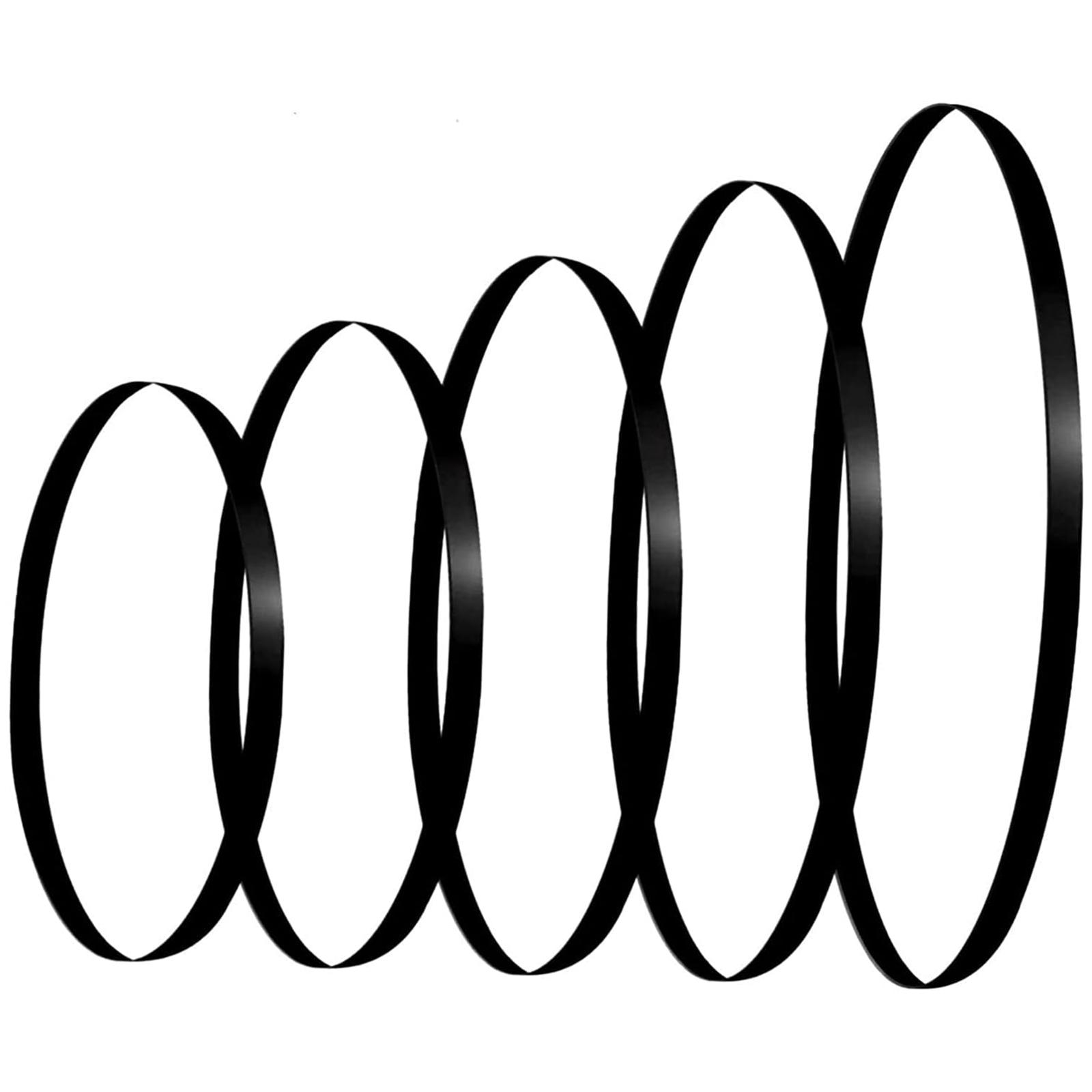 

5 Pieces Multi Size Turntable Belt Rubber Drives Straps Record Player Belts Phonograph Repair Part Phonograph Belts