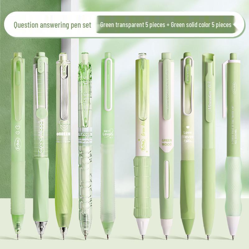 Sada gélových pier Fresh Push s rýchloschnúcim atramentom: Čierna, Biela, Študentské domáce úlohy a podpisové perá