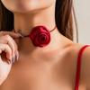 Long Rope Chains with Rose Flower Choker Necklace for Women Trendy Elegant Collar On Neck Accessories 2026 Fashion Jewelry Gifts