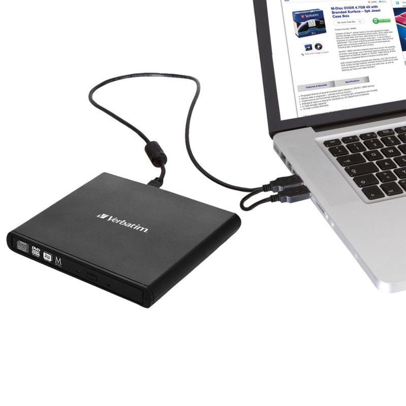 Verbatim Slimline Optical Drive USB 2.0 Black