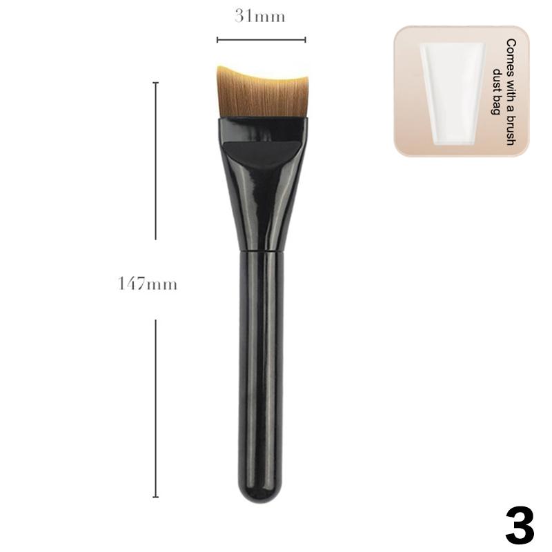 

Ультратонкая кисть для тональной основы Легкая кисть для контура лица Плоская кисть для контура Растушевка тонального крема Кисти для макияжа Красота 3