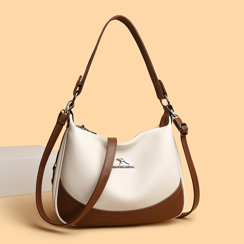 Autumn/Winter 2025 Women's Crossbody Bag: Fashionable, Versatile, Large Capacity, Color Block Style