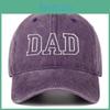 Dad Mom Vintage Cotton Baseball Cap With Embroidery For Summer Streetwear