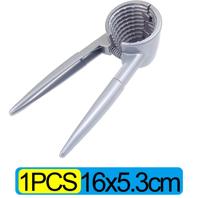 Portable Nut Cracker Silver Metal Walnut Clip Nut Cracker Opener Walnut Plier Nut Shelling Tools Kitchen Gadgets Accessories