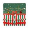 European & American Christmas Tree Clay Bracelet Set: 3-Piece Fashion with Reindeer & Snowflake Designs