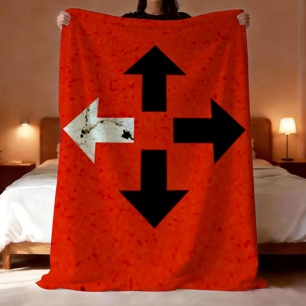 Three Days Grace Album Alienation Throw Lightweight 240g Flannel Blanket Soft Skin-friendly for Summer Cooling 75X95CM