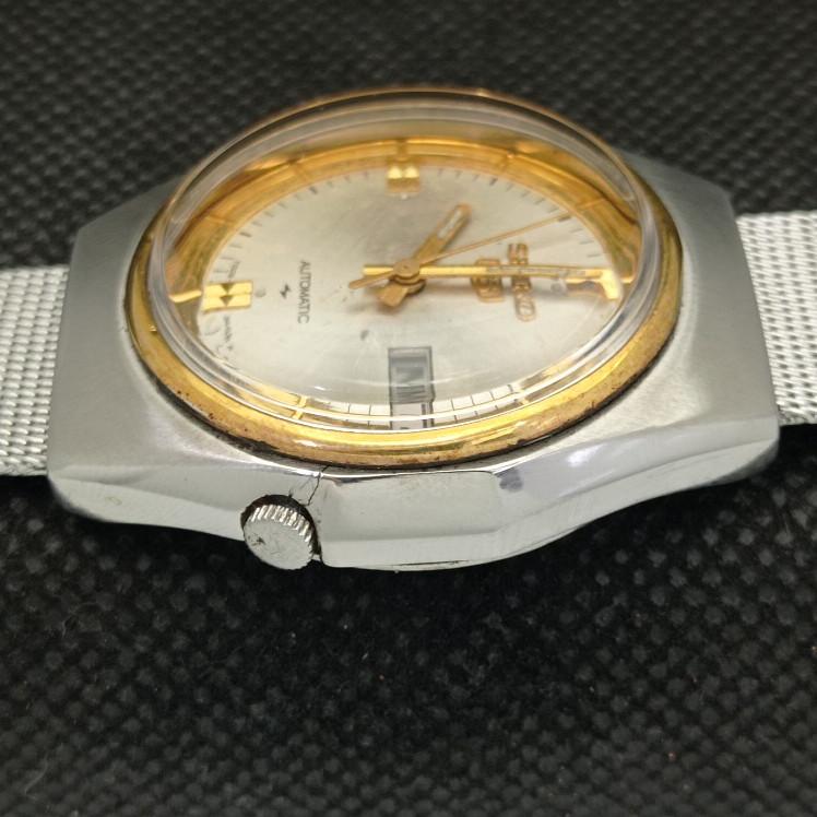 USED VINTAGE SEIKO 5 AUTOMATIC 7009A JAPAN MENS ORIGINAL DIAL WATCH A413521-2 SKU621b-a413521
