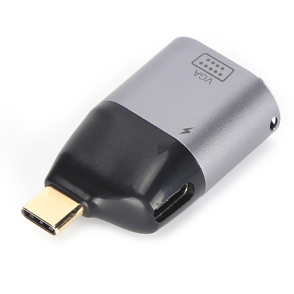 TypeC Male to VGA Female Adapter Portable TypeC to VGA Adapter Compatible for Windows Android OS X