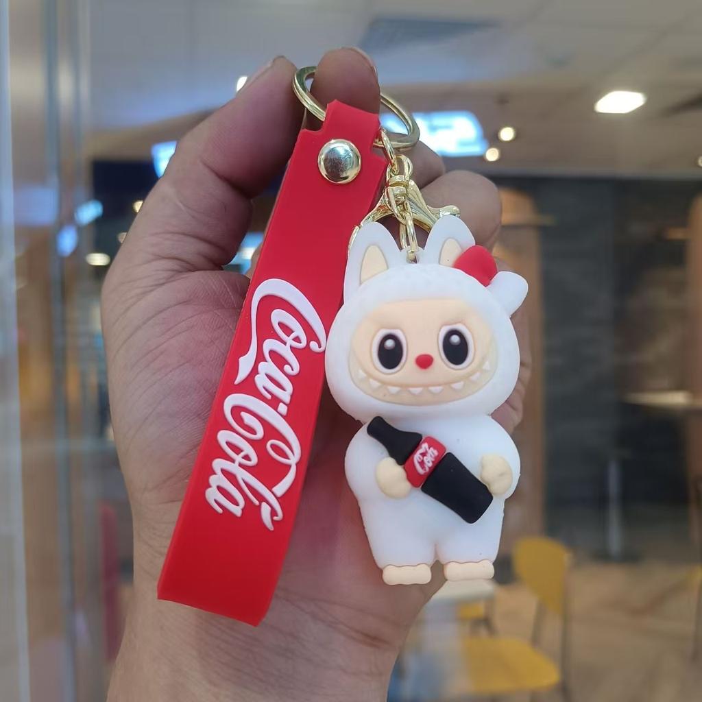 Buck Tooth Sheep Keychain Cute Cartoon Doll Schoolbag Pendant Car Key Chain Gift
