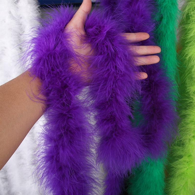 Thickened Encrypted Large Turkey Feather Strips Colored Top Scarves Stage Performance Costume Accessories
