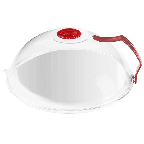 Double Vent Food Cover with Handle PP Food Grade Plate Cover Kitchen Tools